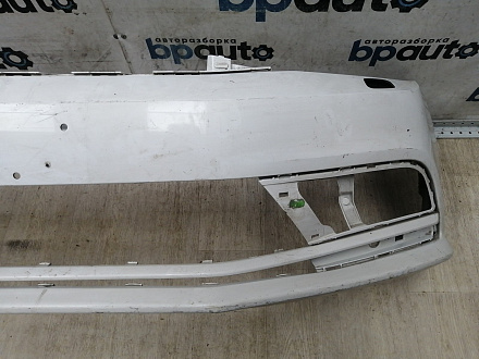 AA045707; Бампер передний; без паркт.; под омыват. (5СU807221A) для Volkswagen Jetta VI рест. (2015-2018)/БУ; Оригинал; Р2, Удовлетворительное; 