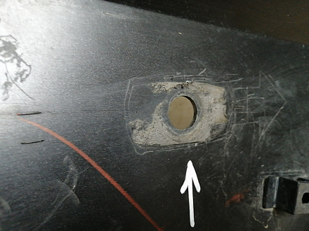 AA046305; Бампер передний; под паркт.; под омыват. (52119-48590) для Lexus RX IV рест. (2019 — 2022)/БУ; Оригинал; Р1, Мелкий дефект; 