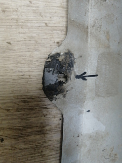 AA045722; Бампер передний; под паркт.; под омыват. (62022-4HD0H) для Infiniti Q50 (2013-2017)/БУ; Оригинал; Р1, Мелкий дефект; 