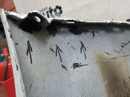 AA045616; Бампер задний; под паркт. (86611-4L700) для Hyundai Solaris I рест. HB (2014- 2016)/БУ; Оригинал; Р1, Мелкий дефект; 