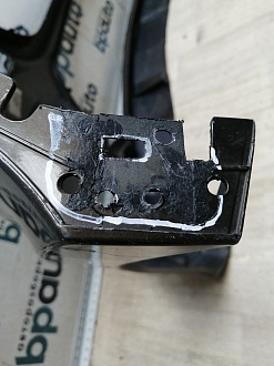 AA045762; Бампер передний, AMG; под паркт.; под омыват. (A1668856425) для Mercedes-Benz GL-klasse II (X166) (2012-2016)/БУ; Оригинал; Р1, Мелкий дефект; 