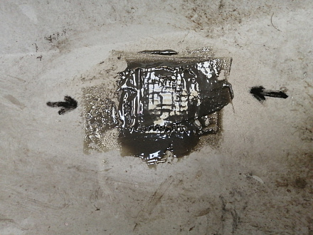 AA043864; Бампер задний; без паркт. (BS71-F17906-A) для Ford Mondeo Sedan IV рест. (2010- 2014)/БУ; Оригинал; Р1, Мелкий дефект; 