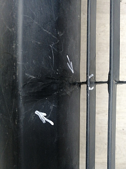 AA045947; Бампер передний; под паркт.; под омыват. (52119-0E220) для Toyota Highlander III (2014 — 2016)/БУ; Оригинал; Р1, Мелкий дефект; 