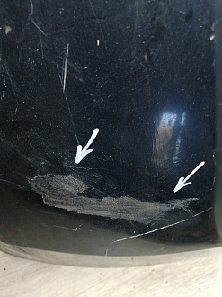 AA044866; Бампер передний; без паркт.; под омыват. (9684345077) для Peugeot 3008 I (2009-2013)/БУ; Оригинал; Р2, Удовлетворительное; 