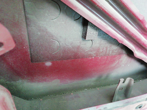 Фотография детали AA003855; Дверь задняя правая (41527202342) для BMW 5 серия Е60/БУ; Оригинал; Р0, Хорошее; (A75) Красный. Фото номер 16
