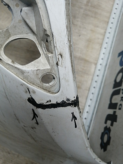 BA000246; Бампер передний; без паркт.; под омыват. (5M0807221N) для Volkswagen Golf Plus II (2009-2014)/БУ; Оригинал; Р2, Удовлетворительное; 