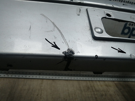 BA000182; Бампер передний; без паркт.; под омыват. (52119-05190) для Toyota Avensis/БУ; Оригинал; Р1, Мелкий дефект; 