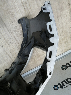 AA044864; Бампер передний; без паркт.; под омыват. (9674576177) для Peugeot 308 I рест. (2011-2015)/БУ; Оригинал; Р1, Мелкий дефект; 