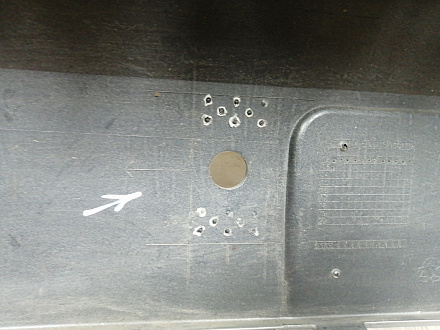 BA000224; Бампер передний; под паркт.; под омыват. (5G0807221) для Volkswagen Golf/БУ; Оригинал; Р1, Мелкий дефект; 