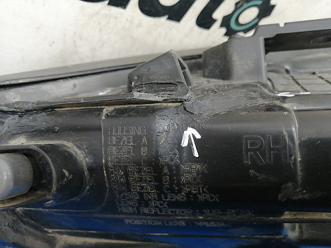 Фотография детали AA024316; Фара галоген правая (92102-2W116) для Hyundai Santa Fe III (2012 - 2015)/БУ; Оригинал; Р2, Удовлетворительное; . Фото номер 10