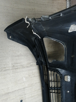 AA045986; Бампер передний; под паркт.; под омыват. (52119-0E220) для Toyota Highlander III (2014 — 2016)/БУ; Оригинал; Р1, Мелкий дефект; 