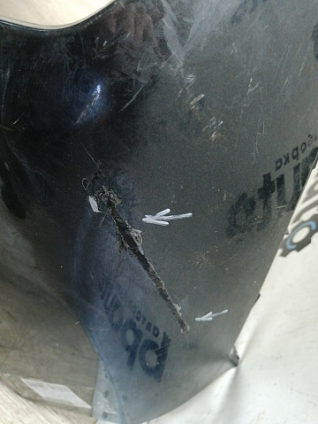 Фотография детали AA044842; Бампер передний; под паркт.; под омыват. (6400J511ZZ) для Mitsubishi Pajero Sport III рест. (2019-н.в.)/БУ; Оригинал; Р1, Мелкий дефект; . Фото номер 4