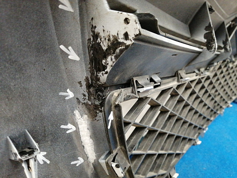 Фотография детали AA037785; Решетка радиатора (1308069070) для Citroen Jumper (2006-2015)/БУ; Оригинал; Р2, Удовлетворительное; . Фото номер 23