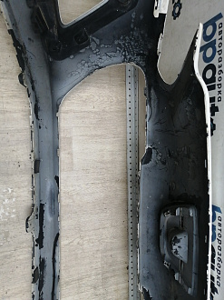 AA045944; Бампер передний; без паркт.; без омыват. (9674576177) для Peugeot 308 I рест. (2011-2015)/БУ; Оригинал; Р2, Удовлетворительное; 