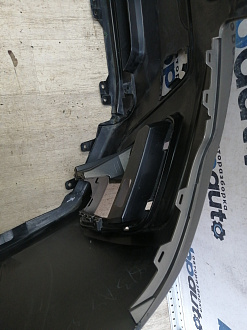 AA046377; Бампер передний; без паркт.; под омыват. (57704-SJ000) для Subaru Forester V (2018-2021)/БУ; Оригинал; Р1, Мелкий дефект; 