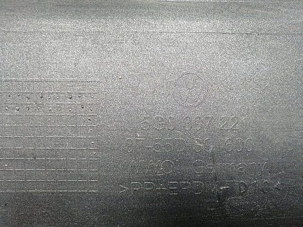 BA000229; Бампер передний; под паркт.; под омыват. (5G0807221) для Volkswagen Golf/БУ; Оригинал; Р1, Мелкий дефект; 