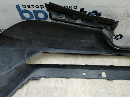 AA044796; Бампер передний; без паркт.; под омыват. (52119-0R180) для Toyota Rav4 40 рест. (2015 — 2019)/БУ; Оригинал; Р1, Мелкий дефект; 