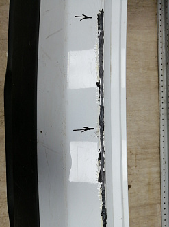 BA000135; Бампер задний; под паркт. (86611-M0000) для Hyundai Creta I (2016-2021)/БУ; Оригинал; Р2, Удовлетворительное; 