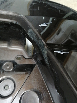 AA045379; Бампер задний; без паркт. (6410D125) для Mitsubishi Pajero Sport III (2015-2020)/БУ; Оригинал; Р1, Мелкий дефект; 