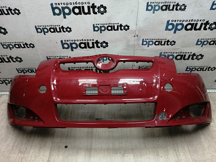 AA045679; Бампер передний; без паркт.; без омыват. (52119-02680) для Toyota Auris I (2007- 2010)/БУ; Оригинал; Р1, Мелкий дефект; 