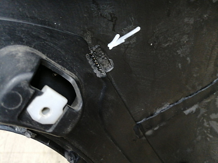 AA044863; Бампер передний; без паркт.; без омыват. (9674576177) для Peugeot 308 I рест. (2011-2015)/БУ; Оригинал; Р2, Удовлетворительное; 