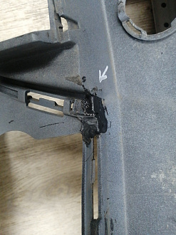 BA000244; Бампер передний; без паркт.; под омыват. (5M0807221N) для Volkswagen Golf Plus II (2009-2014)/БУ; Оригинал; Р2, Удовлетворительное; 