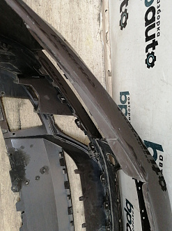 AA038490; Бампер передний; без паркт.; под омыват. (7P6807221B) для Volkswagen Touareg II (2010-2014)/БУ; Оригинал; Р1, Мелкий дефект; 