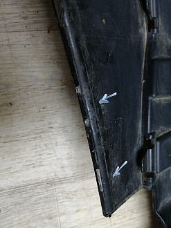 AA046096; Бампер передний; под паркт.; без омыват. (A1668851800) для Mercedes-Benz GLS-klasse I (X166) (2015-2019)/БУ; Оригинал; Р1, Мелкий дефект; 