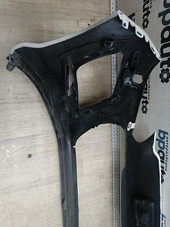 AA046046; Бампер передний; без паркт.; под омыват. (9674576177) для Peugeot 308 I рест. (2011-2015)/БУ; Оригинал; Р2, Удовлетворительное; 