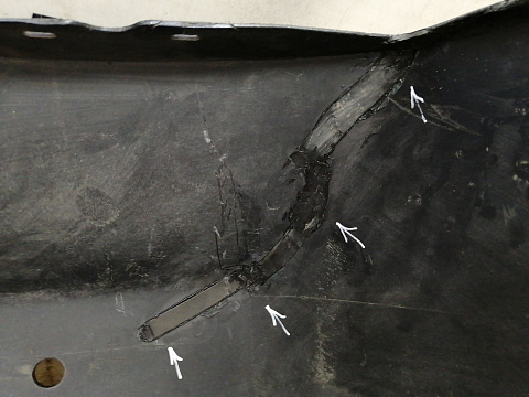 Фотография детали AA038159; Бампер задний; под паркт. (77501-SNK-G000) для Honda Civic/БУ; Оригинал; Р2, Удовлетворительное; . Фото номер 21