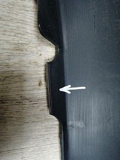 AA045813; Бампер задний; без паркт. (52159-02400) для Toyota Auris I (2007- 2010)/БУ; Оригинал; Р1, Мелкий дефект; 