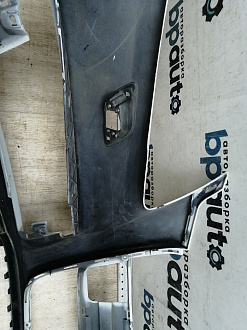 AA045516; Бампер передний; под паркт.; под омыват. (4L0 807 437 H) для Audi Q7 I рест. (2010-2015)/БУ; Оригинал; Р2, Удовлетворительное; 