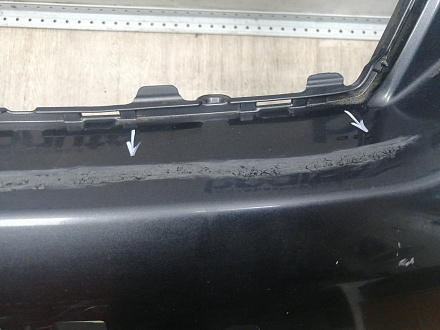 AA046003; Бампер передний; под паркт.; под омыват. (52119-60E01) для Toyota Land Cruiser Prado 150 (2010 — 2013)/БУ; Оригинал; Р1, Мелкий дефект; 