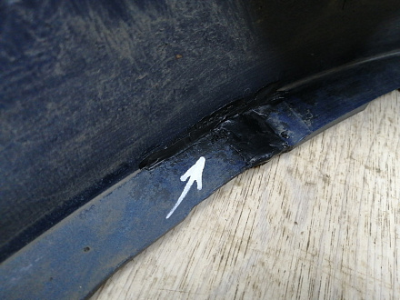 AA045803; Бампер передний; без паркт.; без омыват. (52119-02A90) для Toyota Auris I рест. (2010- 2013)/БУ; Оригинал; Р1, Мелкий дефект; 