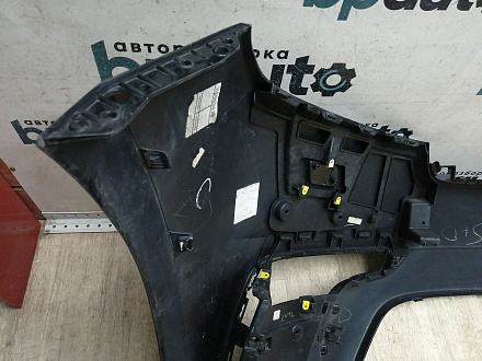 AA045876; Бампер передний; под паркт.; под омыват. (J8A2-17F003-GAW) для Land Rover Range Rover Velar L560 (2017 - 2023)/БУ; Оригинал; Р1, Мелкий дефект; 