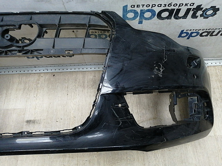 BA000166; Бампер передний; под паркт.; под омыват. (4G0 807 437) для Audi A6 C7/БУ; Оригинал; Р1, Мелкий дефект; 