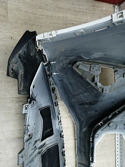 AA045918; Бампер передний; без паркт.; без омыват. (2803127XKQ11A) для Haval F7 I рест. (2022-н.в.)/БУ; Оригинал; Р1, Мелкий дефект; 