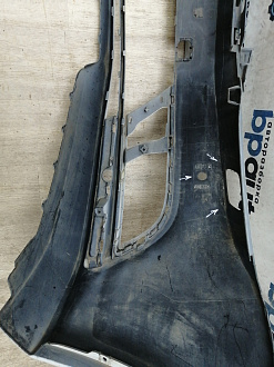 AA045690; Бампер передний; под паркт.; под омыват. (5СU807221A) для Volkswagen Jetta VI рест. (2015-2018)/БУ; Оригинал; Р1, Мелкий дефект; 