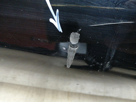 AA046213; Бампер задний; без паркт. (86611-10000) для Hyundai Matrix I рест. 2 (2008-2010)/БУ; Оригинал; Р1, Мелкий дефект; 