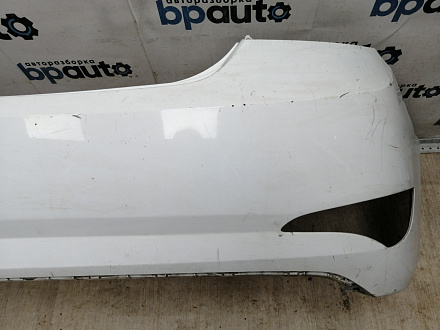 BA000140; Бампер задний; без паркт. (86611-4L500) для Hyundai Solaris I рест. Sedan (2014- 2016)/БУ; Оригинал; Р1, Мелкий дефект; 