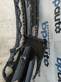 AA045532; Бампер передний; под паркт.; под омыват. (4L0 807 437 H) для Audi Q7 I рест. (2010-2015)/БУ; Оригинал; Р2, Удовлетворительное; 