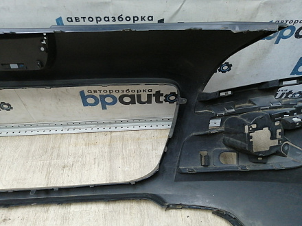 AA044866; Бампер передний; без паркт.; под омыват. (9684345077) для Peugeot 3008 I (2009-2013)/БУ; Оригинал; Р2, Удовлетворительное; 