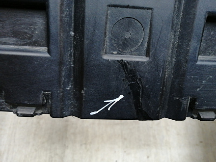 AA045535; Бампер передний; под паркт.; под омыват. (4L0 807 437 H) для Audi Q7 I рест. (2010-2015)/БУ; Оригинал; Р2, Удовлетворительное; 