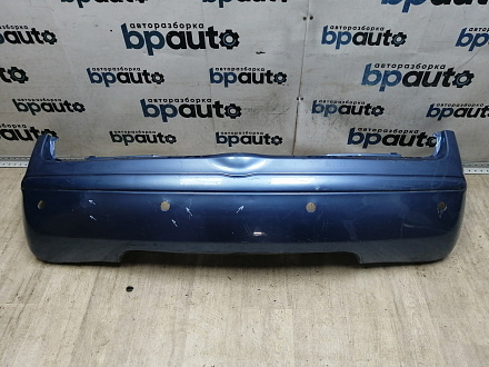 AA046071; Бампер задний, узкий молдинг; под паркт. (85022-BC640) для Nissan Micra III (K12) рест. (2007-2010)/БУ; Оригинал; Р1, Мелкий дефект; 