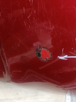 AA046030; Бампер задний; без паркт. (52159-02610) для Toyota Auris I рест. (2010- 2013)/БУ; Оригинал; Р1, Мелкий дефект; 