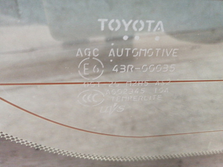 AA033912; Стекло крышки багажника (68105-60190) для Toyota Land Cruiser Prado/БУ; Оригинал; Р0, Хорошее; 