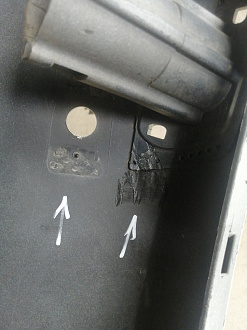 AA045981; Бампер передний; под паркт.; под омыват. (5K0807221) для Volkswagen Golf/БУ; Оригинал; Р1, Мелкий дефект; 