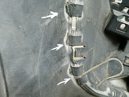 AA044866; Бампер передний; без паркт.; под омыват. (9684345077) для Peugeot 3008 I (2009-2013)/БУ; Оригинал; Р2, Удовлетворительное; 