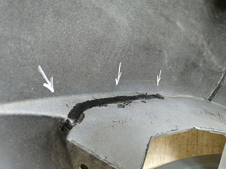 AA045704; Бампер передний; без паркт.; без омыват. (52119-02680) для Toyota Auris I (2007- 2010)/БУ; Оригинал; Р2, Удовлетворительное; 