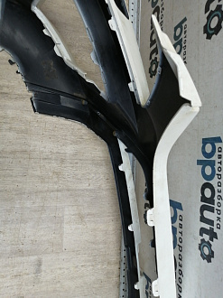 AA046105; Бампер передний, AMG; под паркт.; под омыват. (A1668803140) для Mercedes-Benz M-klasse III (W166) (2011-2015)/БУ; Оригинал; Р1, Мелкий дефект; 